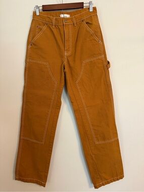 BDG Straight-Leg Carpenter Pants in Rust Orange